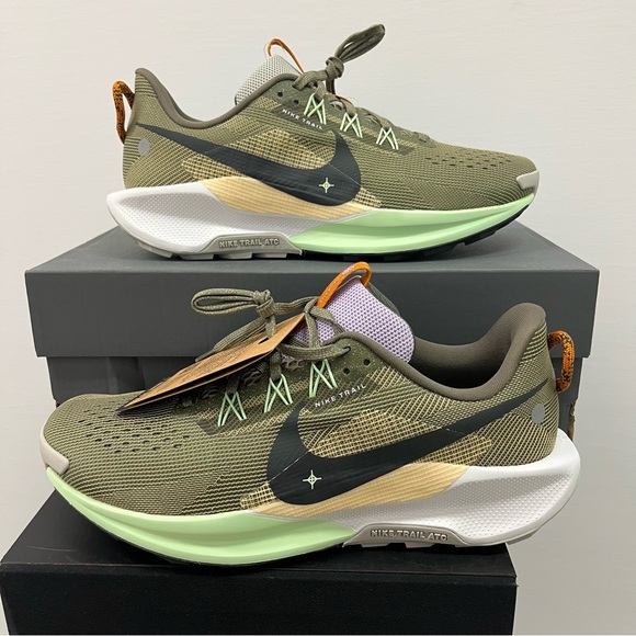 Nike Reactx Pegasus Trail 5 ATC Medium Olive/Anthracite Sz 10 DV3864-200 Run - Picture 1 of 8